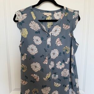 Ruffle Floral Blouse